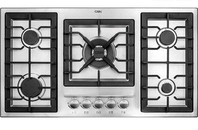 تعمیر اجاق گاز کن مدل 518S - صفحه استیل، ۵ شعله