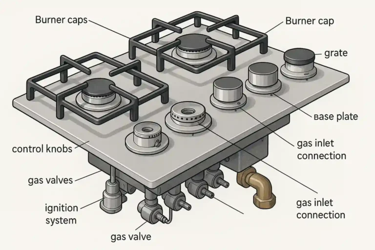قطعات گاز رومیزی در کرج