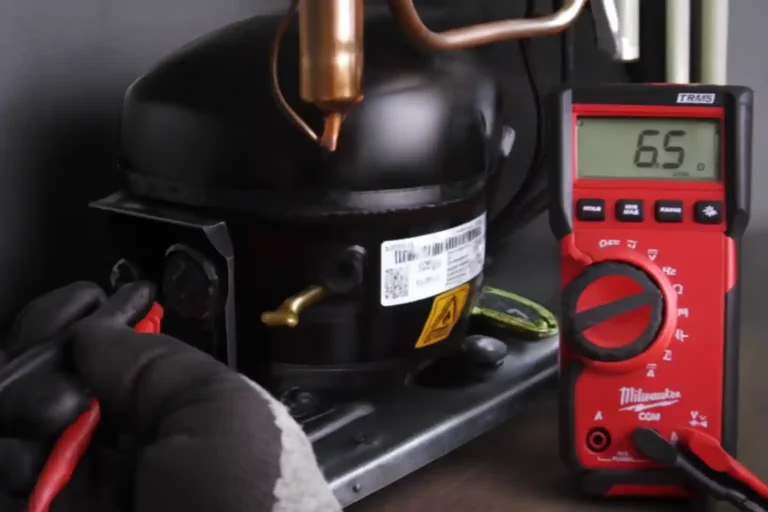 تست مقاومت موتور یخچال